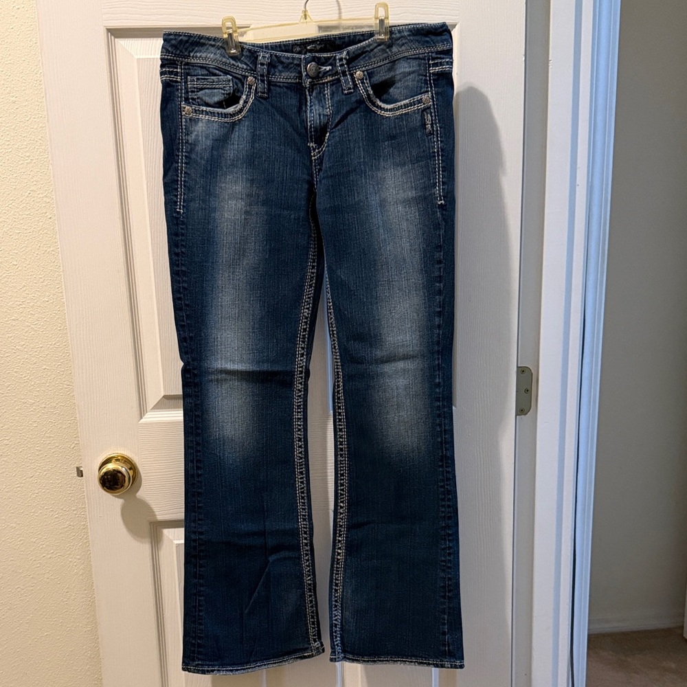 Silver Jeans Lola Dark Blue Boot Cut Denim